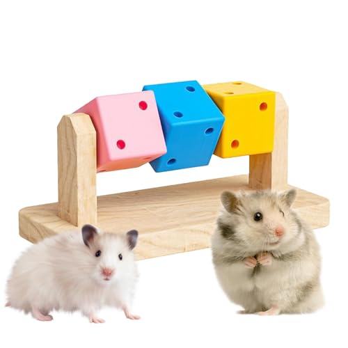 Leryveo Kauspielzeug für Meerschweinchen, Kauspielzeug für Hamster,Hamster-Anreicherungsspielzeug - Handwerkskunst, bissfestes Meerschweinchen-Kauspielzeug für Syrer, Frettchen, Rennmaus, Kaninchen von leryveo