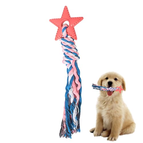 leryveo Kauspielzeug für Welpen, Star Puppy Kauspielzeug, Tragbares Hunde-Kauspielzeug mit interaktivem Beißseil für Welpen, Hunde, kleine Katzen und Haustiere von leryveo