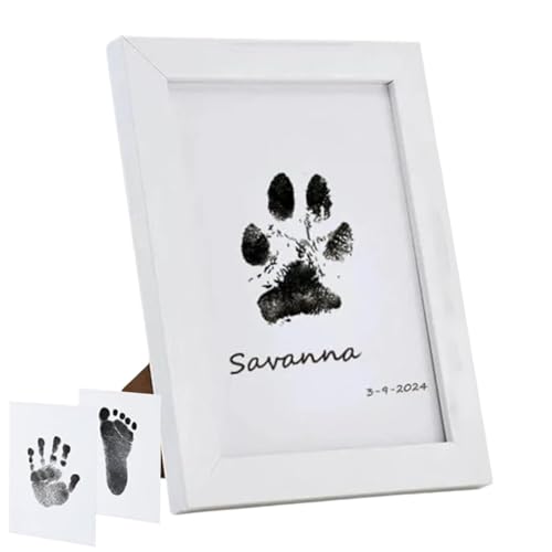 leryveo Tierpfotenabdruck-Set, Pfotenabdruck-Set für Hunde | Abdruckset für Haustier-Fußabdrücke,Fotorahmen-Set mit Hundepfotenabdruck, Bilderrahmen für Haustier-Gedenkbilder, Hundepfotenabdruck-Set leryveo Tierpfotenabdruck-Set, Pfotenabdruck-Set für Hunde | Abdruckset für Haustier-Fußabdrücke,Fotorahmen-Set mit Hundepfotenabdruck, Bilderrahmen für Haustier-Gedenkbilder, Hundepfotenabdruck-Set von leryveo