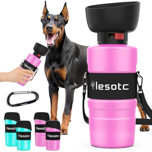 lesotc Hunde Wasserflasche, Tragbarer Hund Wasserspender, Große Wasserflasche für Hunde, Hund Reise Wasserflasche für Outdoor Walking, Wandern, Reisen, Leicht lesotc Hunde Wasserflasche, Tragbarer Hund Wasserspender, Große Wasserflasche für Hunde, Hund Reise Wasserflasche für Outdoor Walking, Wandern, Reisen, Leicht von lesotc