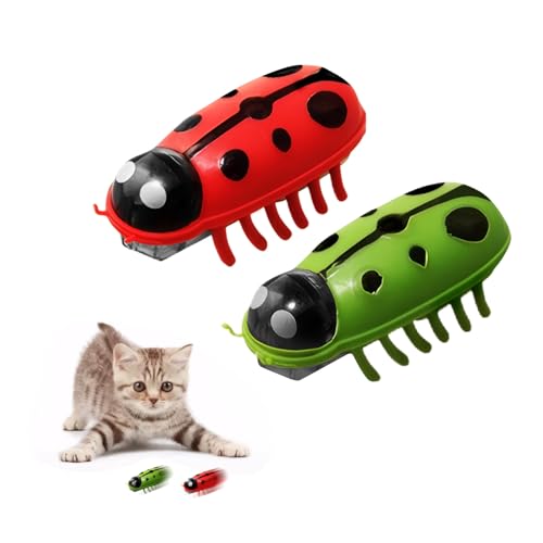 letcdfer 2 Stück Mini Käfer, Katzenspielzeug Interaktiv Käfer, Elektrisches Interaktives Spielzeug für Katzen Hund Katze Maus Fluchthindernis automatisches Umdrehen Haustier Lustiges Spielspielzeug letcdfer 2 Stück Mini Käfer, Katzenspielzeug Interaktiv Käfer, Elektrisches Interaktives Spielzeug für Katzen Hund Katze Maus Fluchthindernis automatisches Umdrehen Haustier Lustiges Spielspielzeug von letcdfer
