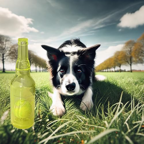 letsgetfun Hundespielzeug mit Weinflasche, lustiges interaktives, niedliches Quietsch-Hundespielzeug mit Tennisball im Inneren, ideal für große, mittelgroße und kleine Hunde, um Spiele zu holen und letsgetfun Hundespielzeug mit Weinflasche, lustiges interaktives, niedliches Quietsch-Hundespielzeug mit Tennisball im Inneren, ideal für große, mittelgroße und kleine Hunde, um Spiele zu holen und von letsgetfun