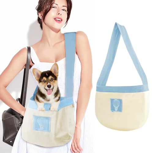 Hundetragetasche, Tragetuch Hund Hundetragetasche Welpen, Tragetasche für Kleine Hunde bis 5 kg, Leichte und Bequeme Haustier Tragetasche mit Atmungsaktivem Canvas, Magnetverschluss Hundetragetasche, Tragetuch Hund Hundetragetasche Welpen, Tragetasche für Kleine Hunde bis 5 kg, Leichte und Bequeme Haustier Tragetasche mit Atmungsaktivem Canvas, Magnetverschluss von leyomgamz