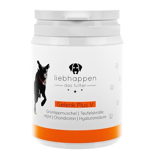 liebhappen Gelenk Plus V GELENKTABLETTEN für Hunde HOCHDOSIERT Grünlippmuschel MSM Teufelskralle Hyaluronsäure Chondroitin Kollagen SEHR ERGIEBIG 100 Tabletten Made in Germany liebhappen Gelenk Plus V GELENKTABLETTEN für Hunde HOCHDOSIERT Grünlippmuschel MSM Teufelskralle Hyaluronsäure Chondroitin Kollagen SEHR ERGIEBIG 100 Tabletten Made in Germany von liebhappen