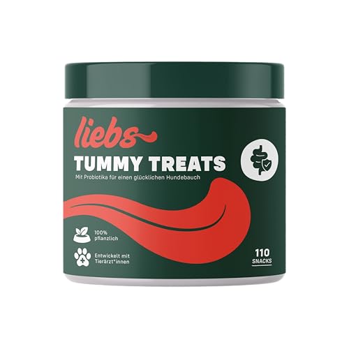 Liebs Soft Treats Chill 100% pflanzlich | Peanut-Butter | Chill Entspannungs Snack Hunde – Unterstützt Beruhigung - Stress & Angst | Baldrian, Roter Beete, Süßkartoffel, Hanfsamen & Kamille (2 x 300g) von liebs