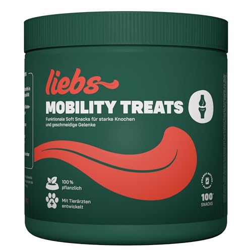 liebs Hunde Leckerlis „Mobility“ (1 x 300g) | 100% pflanzlich | Dog Treats mit MSM, Kurkuma, Boswellia & Omega-3 | Welpen Leckerlies | Unterstützung für Gelenk- & Knochenschutz für Hunde liebs Hunde Leckerlis „Mobility“ (1 x 300g) | 100% pflanzlich | Dog Treats mit MSM, Kurkuma, Boswellia & Omega-3 | Welpen Leckerlies | Unterstützung für Gelenk- & Knochenschutz für Hunde von liebs