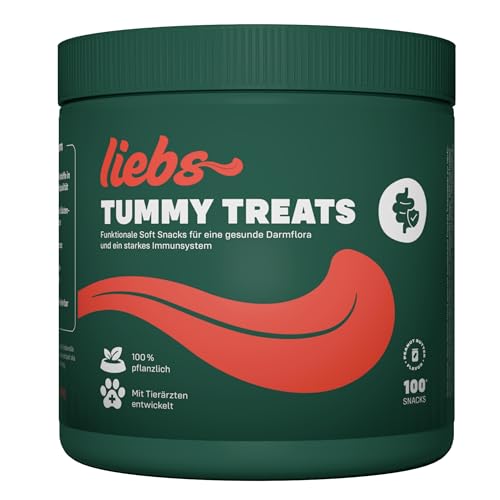 liebs Soft Treats Tummy - Darmflora & Immunsystem aktiv | Probiotika - 100% pflanzlich | Omega-3 Snack Hunde – Unterstützt natürliche Darmfunktion - Präbiotika | Leinsamen, Algen & Spirulina - 300g liebs Soft Treats Tummy - Darmflora & Immunsystem aktiv | Probiotika - 100% pflanzlich | Omega-3 Snack Hunde – Unterstützt natürliche Darmfunktion - Präbiotika | Leinsamen, Algen & Spirulina - 300g von liebs
