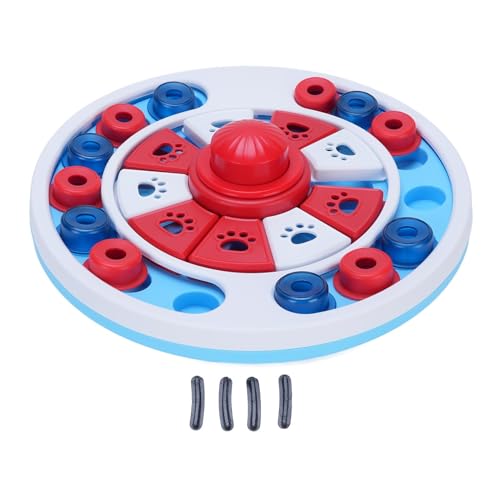 lihsong Hundepuzzle Spielzeug Langsame Feeder Stimulieren Haustier Intelligence Fun Interactive Training Game Anreicherung Spielzeug für Katzen Hunde (Rot) von lihsong