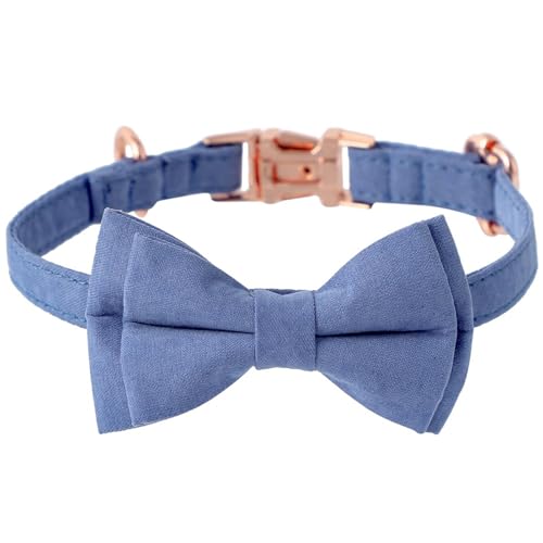 Adjustable Metal snap Collar with Detachable Bow tie Suitable for Cats and Puppies von limcmelf