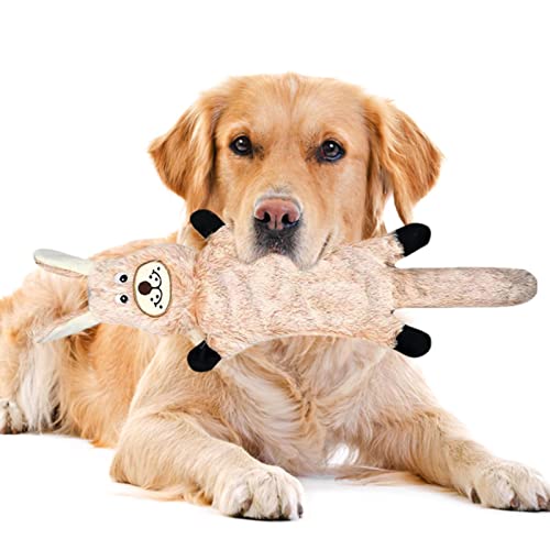 linlinfa Hundespielzeug Plüsch Quietschendes Hundespielzeug Hund Kuscheltiere Kauspielzeug Welpen Zahnspielzeug Für Hunde, Interaktives Spielzeug45 X 17 cm von linlinfa