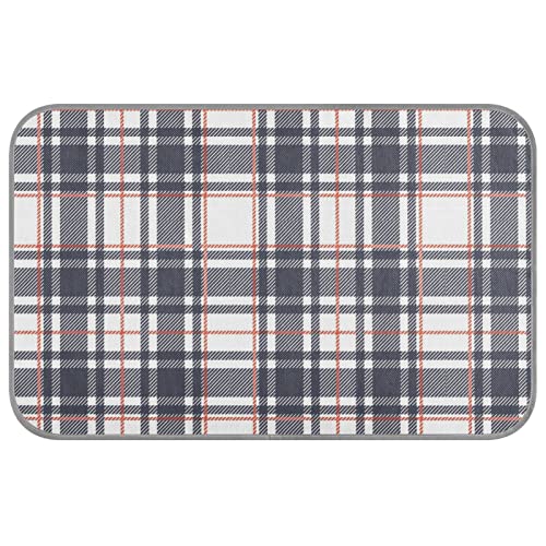 linqin Hunde-Kühlmatte Schottische Plaid Cool Pad für Hunde, Eisseide, kühlende Haustiermatte, tragbare Kistenmatten für Hundekäfige, Katzenmatte von linqin