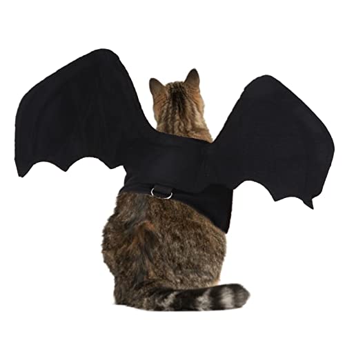 Cosplay Fledermaus Haustier Costume, Haustier Katze Fledermaus Cute Welpen-Kragen Kürbis-Bell Party Dekoration für Halloween-Party(M) von Naroote