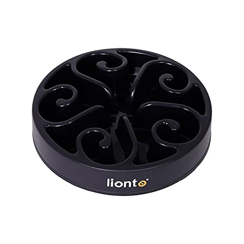 lionto Anti Schling Napf für Hunde & Katzen, Ø 20 cm, Höhe 5 cm, Fassungsvermögen von bis zu 450 g, Rutschfester Hundenapf aus lebensmittelechtem Kunststoff, bis zu 100° spülmaschinenfest, schwarz lionto Anti Schling Napf für Hunde & Katzen, Ø 20 cm, Höhe 5 cm, Fassungsvermögen von bis zu 450 g, Rutschfester Hundenapf aus lebensmittelechtem Kunststoff, bis zu 100° spülmaschinenfest, schwarz von lionto