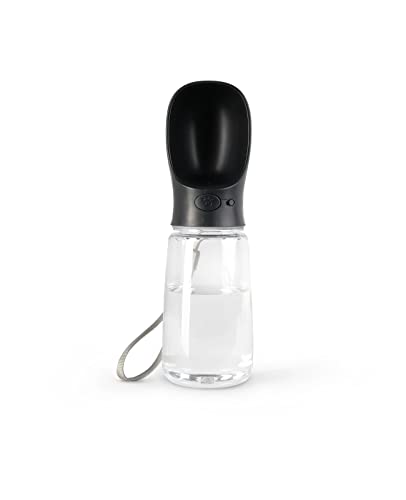 lionto Wasserflasche für Hunde und Katzen, 500ml, Hundetrinkflasche tragbar und auslaufsicher aus lebensmittelechtem ABS-Kunststoff mit Verriegelung, spülmaschinenfest, perfekt für Unterwegs, schwarz lionto Wasserflasche für Hunde und Katzen, 500ml, Hundetrinkflasche tragbar und auslaufsicher aus lebensmittelechtem ABS-Kunststoff mit Verriegelung, spülmaschinenfest, perfekt für Unterwegs, schwarz von lionto