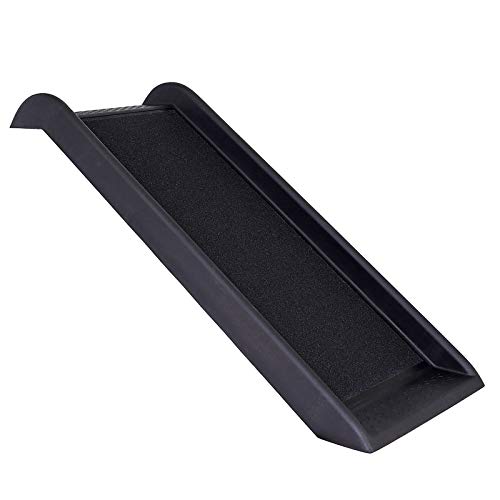 lionto Hunderampe Hundetreppe Autorampe Kofferraumrampe für Haustiere robust 100x38 cm schwarz von lionto