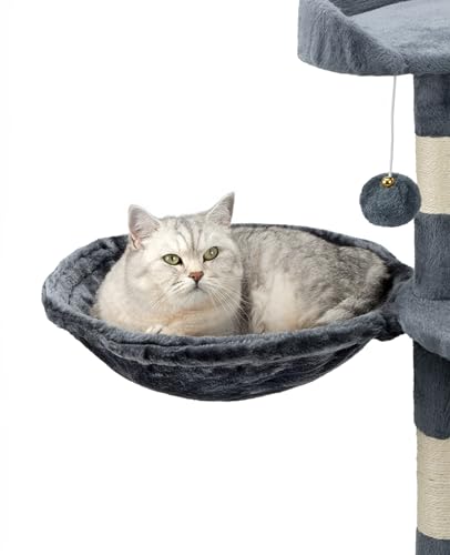 lionto Liegemulde aus weichem Plüsch für Kratzbaum, Ø 40 cm, 15 cm Tiefe, kuschelige Schlafmulde für jeden Katzenbaum mit M8-Gewinde, Stabiler Metallrahmen für kleine und große Katzen, dunkelgrau lionto Liegemulde aus weichem Plüsch für Kratzbaum, Ø 40 cm, 15 cm Tiefe, kuschelige Schlafmulde für jeden Katzenbaum mit M8-Gewinde, Stabiler Metallrahmen für kleine und große Katzen, dunkelgrau von lionto