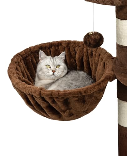 lionto Liegemulde aus weichem Plüsch für Kratzbaum, Ø 40 cm, 25 cm Tiefe, kuschelige Schlafmulde für jeden Katzenbaum mit M8-Gewinde, Stabiler Metallrahmen für kleine und große Katzen, braun lionto Liegemulde aus weichem Plüsch für Kratzbaum, Ø 40 cm, 25 cm Tiefe, kuschelige Schlafmulde für jeden Katzenbaum mit M8-Gewinde, Stabiler Metallrahmen für kleine und große Katzen, braun von lionto