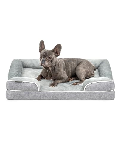 lionto orthopädisches Hundebett mit erhöhtem Rand, 89x63x17 cm, Robustes Hundekissen mit weichem Flanell, Bezug abnehmbar & waschbar, rutschfest, für kleine & große Hunde sowie Katzen geeignet, grau lionto orthopädisches Hundebett mit erhöhtem Rand, 89x63x17 cm, Robustes Hundekissen mit weichem Flanell, Bezug abnehmbar & waschbar, rutschfest, für kleine & große Hunde sowie Katzen geeignet, grau von lionto