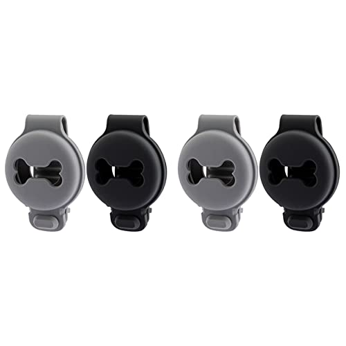 liovitor 4 Pcs Haustier Silikon Schutzhülle für Anti-Scratch Knochen Form Hund Halsband Halter Pet Tracker Abdeckung-Schwarz+ liovitor 4 Pcs Haustier Silikon Schutzhülle für Anti-Scratch Knochen Form Hund Halsband Halter Pet Tracker Abdeckung-Schwarz+ von liovitor