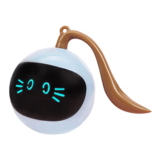 liovitor Automatisches Katzenball-Spielzeug Interaktives Elektrisches USB-Wiederaufladbares Selbstdrehendes Indoor-Teaser-Selfplay-Spielzeug für HaustierkäTzchen von liovitor
