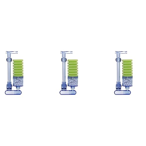 liovitor Xy-2881 Aquariumfilter, besonders leise, biochemische Fisch-Luftpumpe, Wasserfall, doppelter Schaumstofffilter, 3 Stück von liovitor