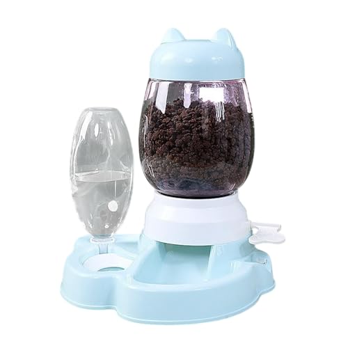 lisutupode Automatischer Katzenfuttermittel, Hundefutterspender Automatisch - Slow Feeder Cat Food Dispenser Wasserspender - Welpen-Puzzle-Spielzeug, PET-Lieferungen Pushtyp, Interaktives Spielzeug von lisutupode