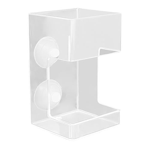 lisutupode Fischtank -Feeder, Aquarium Fischfuttermittel - Fischfuttermittel -Lebensmittelspender mit Saugnapfbecher - Clear Food Inhaber Shrimps Fütterungsmittel, verhindern Sie Lebensmittel von lisutupode
