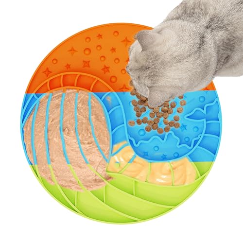 lisutupode Hundefuttermatte Slow Feeder,Hundefuttermatte Slow Feeder | Leckleckmatten Futterspender für Haustiere,Futtermatte aus Silikon, Leckmatte für Hunde in Walform, Leckunterlage für langsames von lisutupode