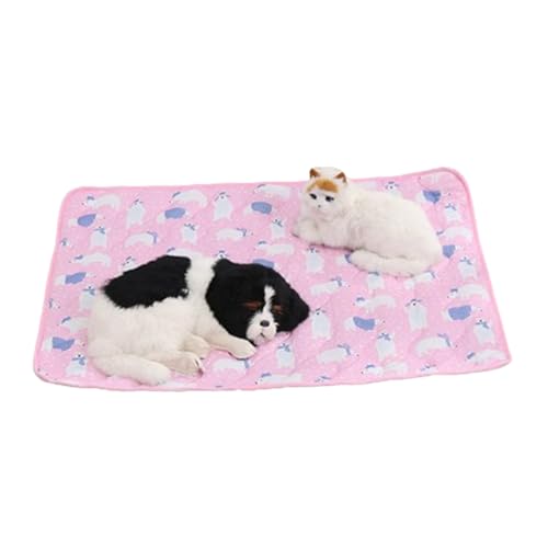 lisutupode Hundekühlmatte,Kühlunterlage Für Haustiere Hunde - 50x40 cm Leicht Waschbare Tragbare Bettdecke Für Welpen Kätzchen Katzen Pelzfreunde von lisutupode