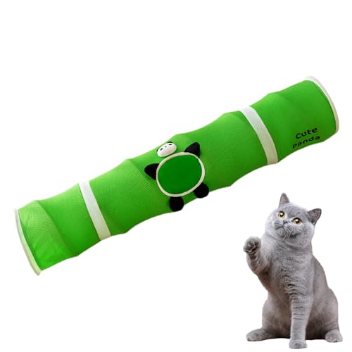 lisutupode Indoor Katzenspiel Tunnel,Faltbarer Katzenröhrentunnel Interaktives Spielzeug - Spielzeugröhre Für Kätzchen Kaninchen Und Meerschweinchen Indoor Und Outdoor Spielmöglichkeiten von lisutupode