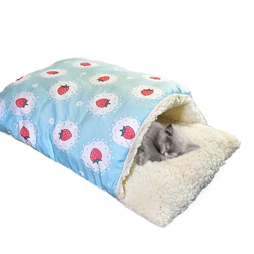 lisutupode Katzenbett für Hauskatzen, gemütliches Katzenbett, Kuscheliges Plüsch-Katzenbett für den Innenbereich mit Bezug, 48x34cm warmes Kätzchenbett-Haushöhle, süßes warmes Kätzchenhaus für lisutupode Katzenbett für Hauskatzen, gemütliches Katzenbett, Kuscheliges Plüsch-Katzenbett für den Innenbereich mit Bezug, 48x34cm warmes Kätzchenbett-Haushöhle, süßes warmes Kätzchenhaus für von lisutupode
