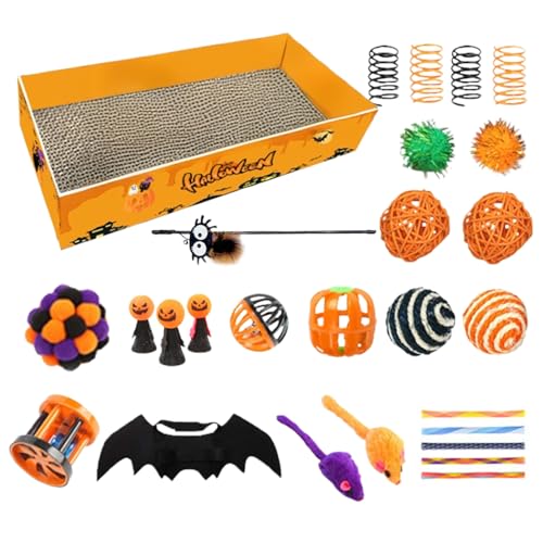 lisutupode Kratzmatten Für Hauskatzen,Kratzspielzeug Mit Wellpappe Für Katzen - 27er Set Aus Wellpappe Als Möbelschutz Und Liegefläche Für Wohnung Wohnzimmer Schlafzimmer Garten Terrasse von lisutupode