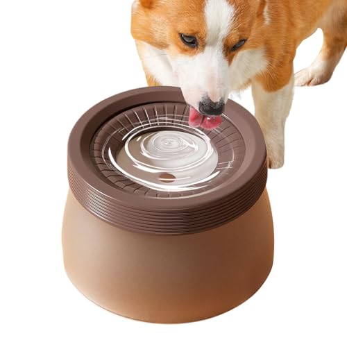 lisutupode Pet Floating Water Bowl, 1200ml Spritzwasserfeste Hundeschale Für Welpen, Tropffreier Schwimmender Hundenapf, Zubehör Für Kleine Mittelgroße Große Welpen von lisutupode