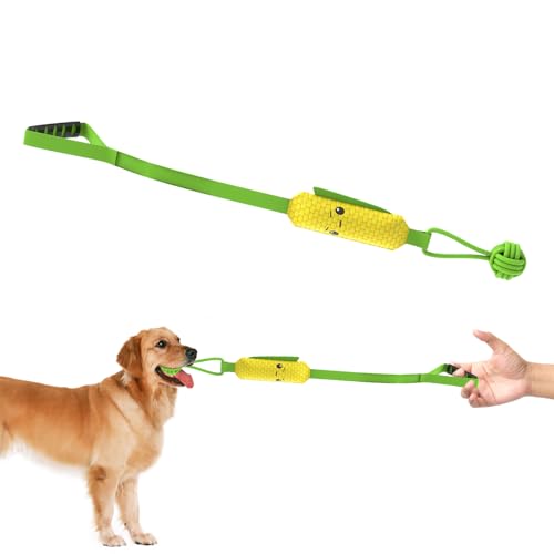 lisutupode Spielseile Für Hunde,Zerrseil Mit Quietschfunktion Für Hunde - Interaktive Spiele mit Kauspielzeug aus Wattebällchen und Quietschern, für alle Rassen Starke Kauer, Bewegung und von lisutupode