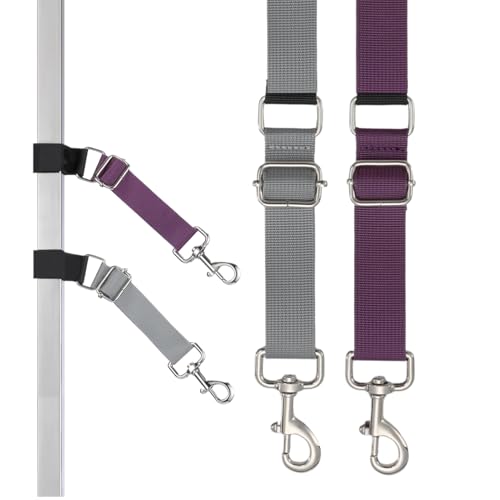 lisutupode Verlängerungsgurt Für Hundepflegeschlaufen - 2er Set Pflegetisch-Schlaufen Mit Verstellbarem Nylon-Ring,Stabiler Sicherungsgurt Für Kleine, Mittelgroße Und Große Hunderassen Bei von lisutupode