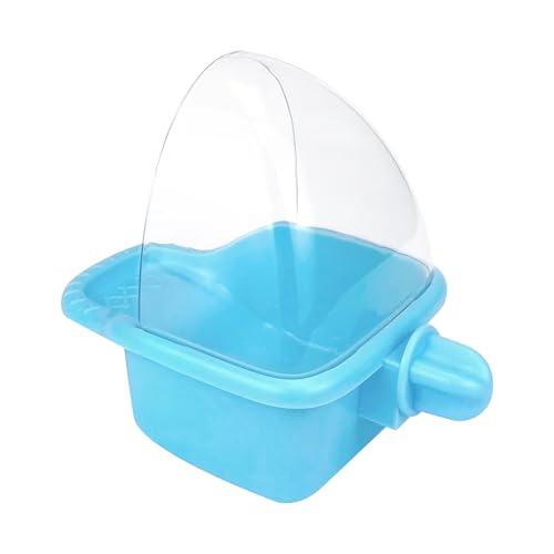 lisutupode Wellensittichkäfigbadewanne 10/11cm Papageien-Badebox Für Vogelkäfig Hängender Vogelbad-Würfel, Durchsichtige Vogelbadewanne, Badewanne, Duschbox, Schüssel Für Wellensittiche von lisutupode