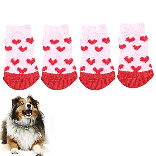 Hundeschuhe Schneeschuhe FüR Hunde Hunde Schuhe Outdoor Schuhe Hundepfoten Breathable Dog Boots for Pet Indoor Outdoor Walking pink,Medium von llasm