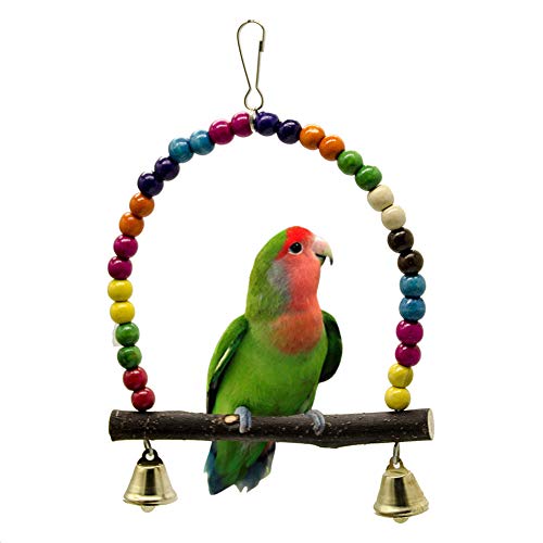 Papageienspielzeug Individualität Vogel Zubehör Einfach Zu Säubern Vogelkäfig Zubehör Komfortabel Vogelspielzeug for Trainiere Gutes Benehmen Entspannen Sie Sich Small von llasm