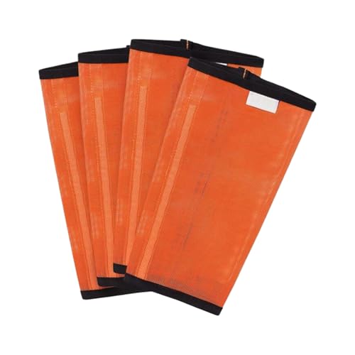 lmoikesz Kompakte Pferdebeinabdeckungen für leichte und atmungsaktive, atmungsaktive und fliegensichere Stiefel für Pferde sind dünn, Orangerot von lmoikesz