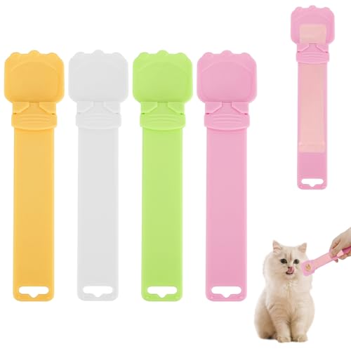 4 Stück Katzenfutter Löffel & Cat Strip Feeder Squeeze Löffel- Lebensmittelechter-Quetschlöffel für Flüssigsnacks, Nassfutter & Katzenstreifen | Leicht zu Reinigen & Praktisch für Zuhause & Unterwegs 4 Stück Katzenfutter Löffel & Cat Strip Feeder Squeeze Löffel- Lebensmittelechter-Quetschlöffel für Flüssigsnacks, Nassfutter & Katzenstreifen | Leicht zu Reinigen & Praktisch für Zuhause & Unterwegs von loacuony