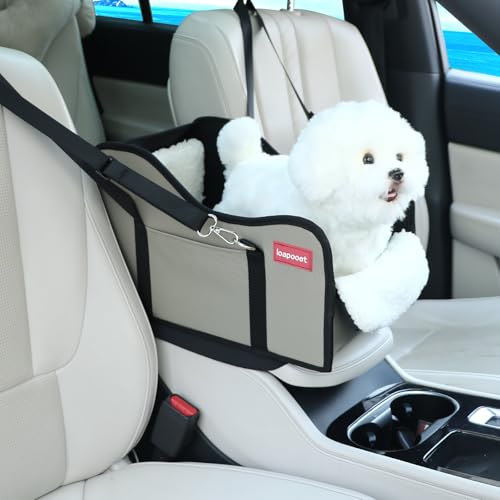 Hunde-Autositz in der Mittelkonsole, für kleine Hunde, Haustiere und Katzen von loapooet
