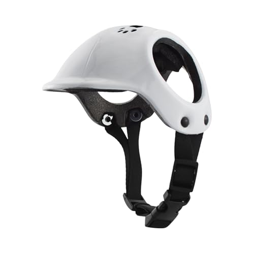 locwanot Hundehelm, Motorrad, Hund, Haustier-Sicherheitshut mit verstellbarem Gürtel, Kopfhelm für Outdoor, Wandern, Reiten, Radfahren mit Welpen, Weiß locwanot Hundehelm, Motorrad, Hund, Haustier-Sicherheitshut mit verstellbarem Gürtel, Kopfhelm für Outdoor, Wandern, Reiten, Radfahren mit Welpen, Weiß von locwanot