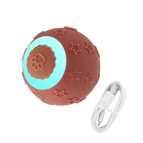 locwanot Interaktives Katzenspielzeug, rollender Ball, Haustierjagd, aktive Bewegung mit Flexibler Rotation, Vibration, bissfestes Design, intelligenter Sensor Rosa locwanot Interaktives Katzenspielzeug, rollender Ball, Haustierjagd, aktive Bewegung mit Flexibler Rotation, Vibration, bissfestes Design, intelligenter Sensor Rosa von locwanot