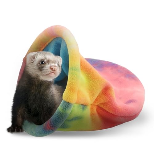 locwanot Schlafsack, Kuschelsack für Meerschweinchen, weiches Fleece, für Kleintiere, Hamster, Chinchilla, Nest, Eichhörnchen, Igel, Kissen, Käfigzubehör, mehrfarbig, S locwanot Schlafsack, Kuschelsack für Meerschweinchen, weiches Fleece, für Kleintiere, Hamster, Chinchilla, Nest, Eichhörnchen, Igel, Kissen, Käfigzubehör, mehrfarbig, S von locwanot