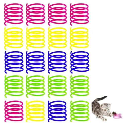 lohill 20 Stücke Katzenspielzeug Spirale, Interaktives Spirale Katzenspielzeug, Buntes Katzenspielzeug zur Selbstbeschäftigung, für Cat, Katzen, Kätzchen, Haustiere lohill 20 Stücke Katzenspielzeug Spirale, Interaktives Spirale Katzenspielzeug, Buntes Katzenspielzeug zur Selbstbeschäftigung, für Cat, Katzen, Kätzchen, Haustiere von lohill