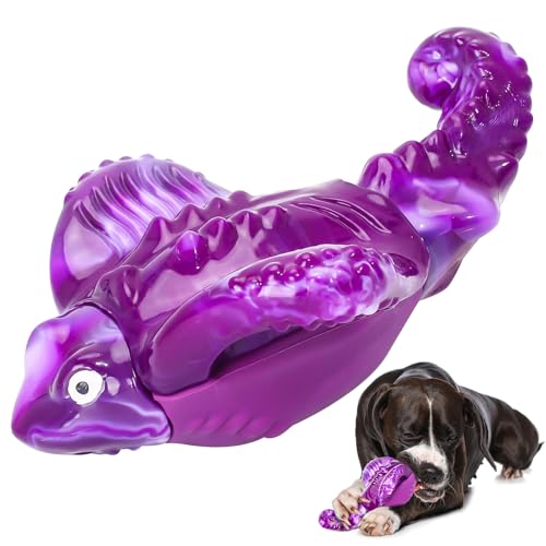 loncoldy Unzerstörbares Hundespielzeug für aggressive Kauer, robustes Kauspielzeug für Hunde, quietschendes großes Hundespielzeug, um sie zu beschäftigen, super Kauspielzeug für große und mittelgroße von loncoldy