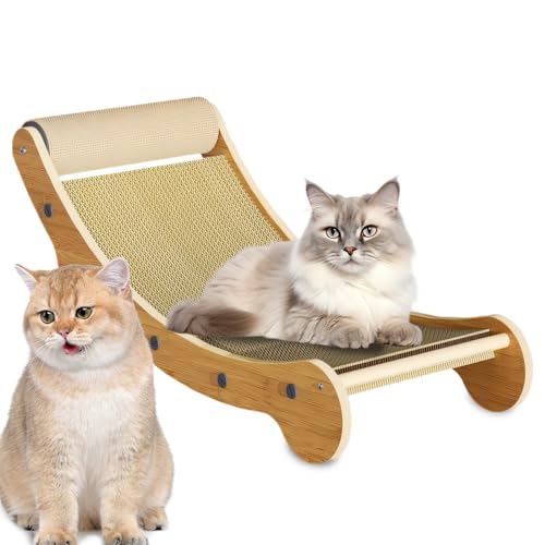 Cat Couch Bed Pad, Cat Scratching Board Cat Sofa for Indoor Cats Scratcher Chaise Corrugated Cat Scratcher Bed Pet Toy (C) von longjunjunfashion