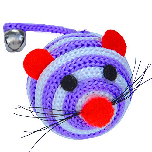 longyitrade Mausförmiges Glockenförmiges Katzenbiss-Spielzeug Mit Nylonseil In Form Eines Nylonseils Zufällige Farbe von longyitrade