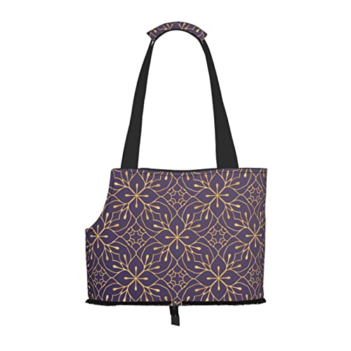 Persisches Empire-Muster, weiche Seitentasche für die Reise, Tragetasche für Haustiere, Handtasche, tragbare kleine Tragetasche für Haustiere, Umhängetasche von losolese