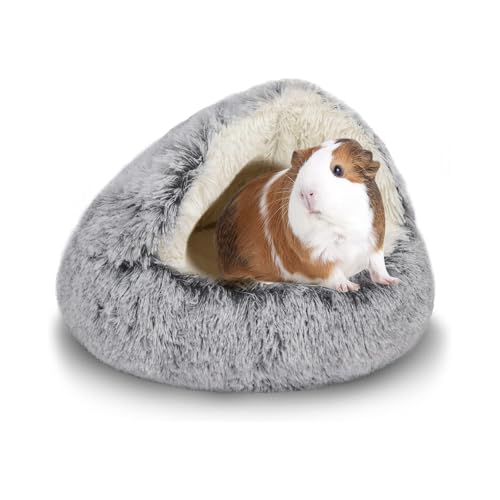 Beruhigendes Meerschweinchenversteck Donut Meerschweinchenbett mit Kapuzenbezug, waschbares Hamster-Kaninchen-Hasenbett, waschbare runde Höhlenbetten für Kleintiere, Kaninchen, Kaninchen, Versteck Beruhigendes Meerschweinchenversteck Donut Meerschweinchenbett mit Kapuzenbezug, waschbares Hamster-Kaninchen-Hasenbett, waschbare runde Höhlenbetten für Kleintiere, Kaninchen, Kaninchen, Versteck von lounginglife